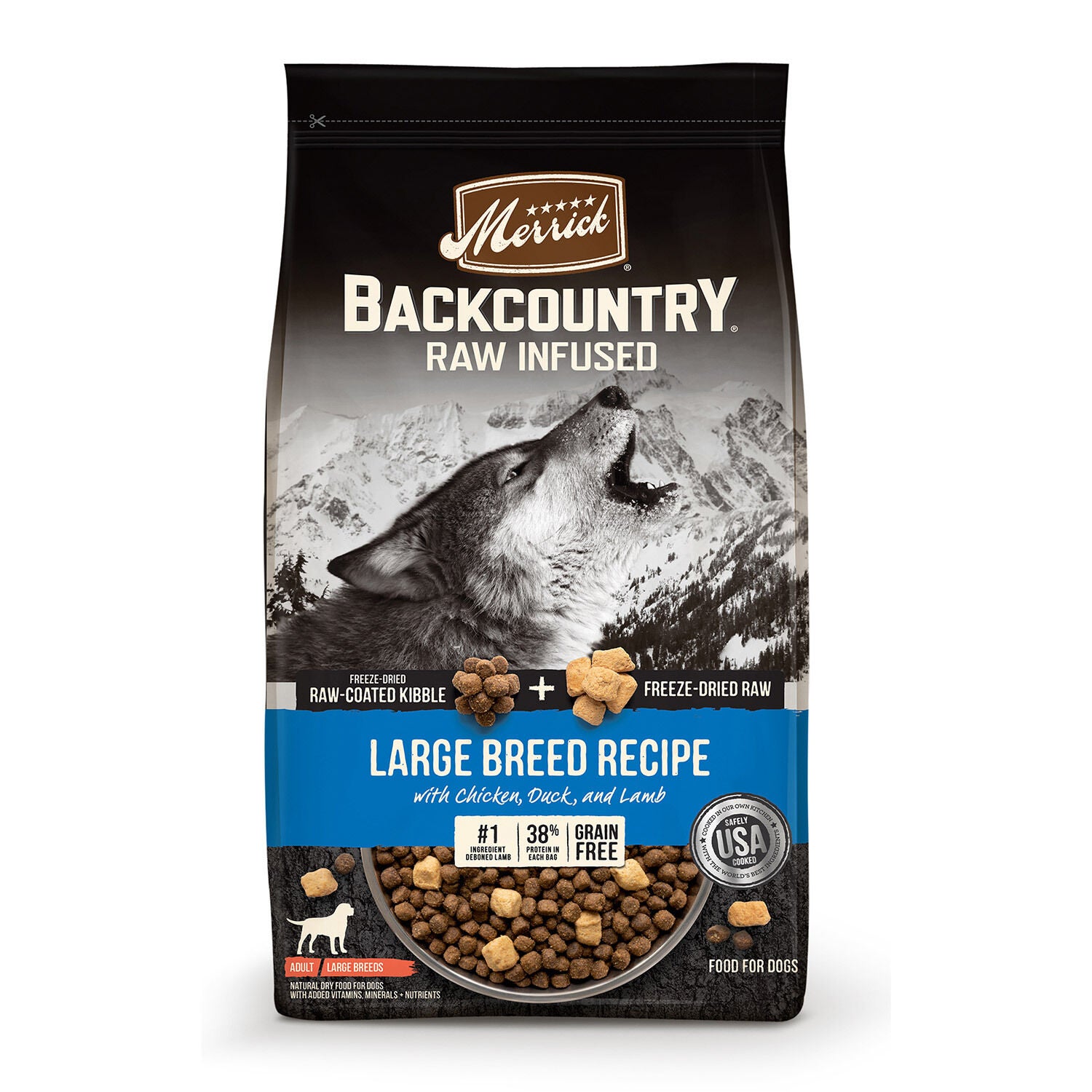 Merrick Backcountry Grain Free Dry Adult Dog Food, Kibble With