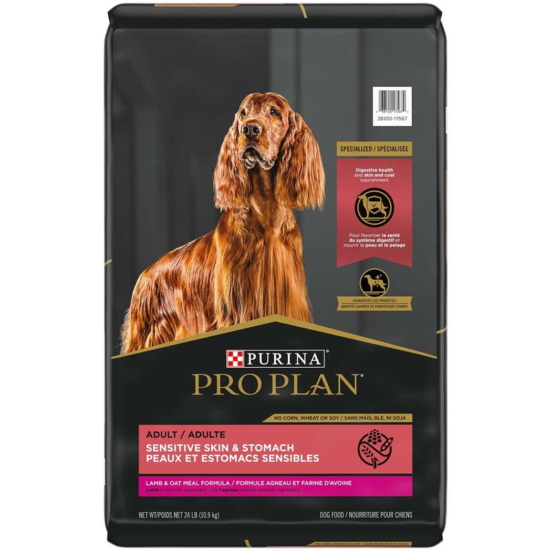 Purina Pro Plan Specialized Sensitive Skin & Stomach Lamb & Oat Meal Formula Dry Dog Food