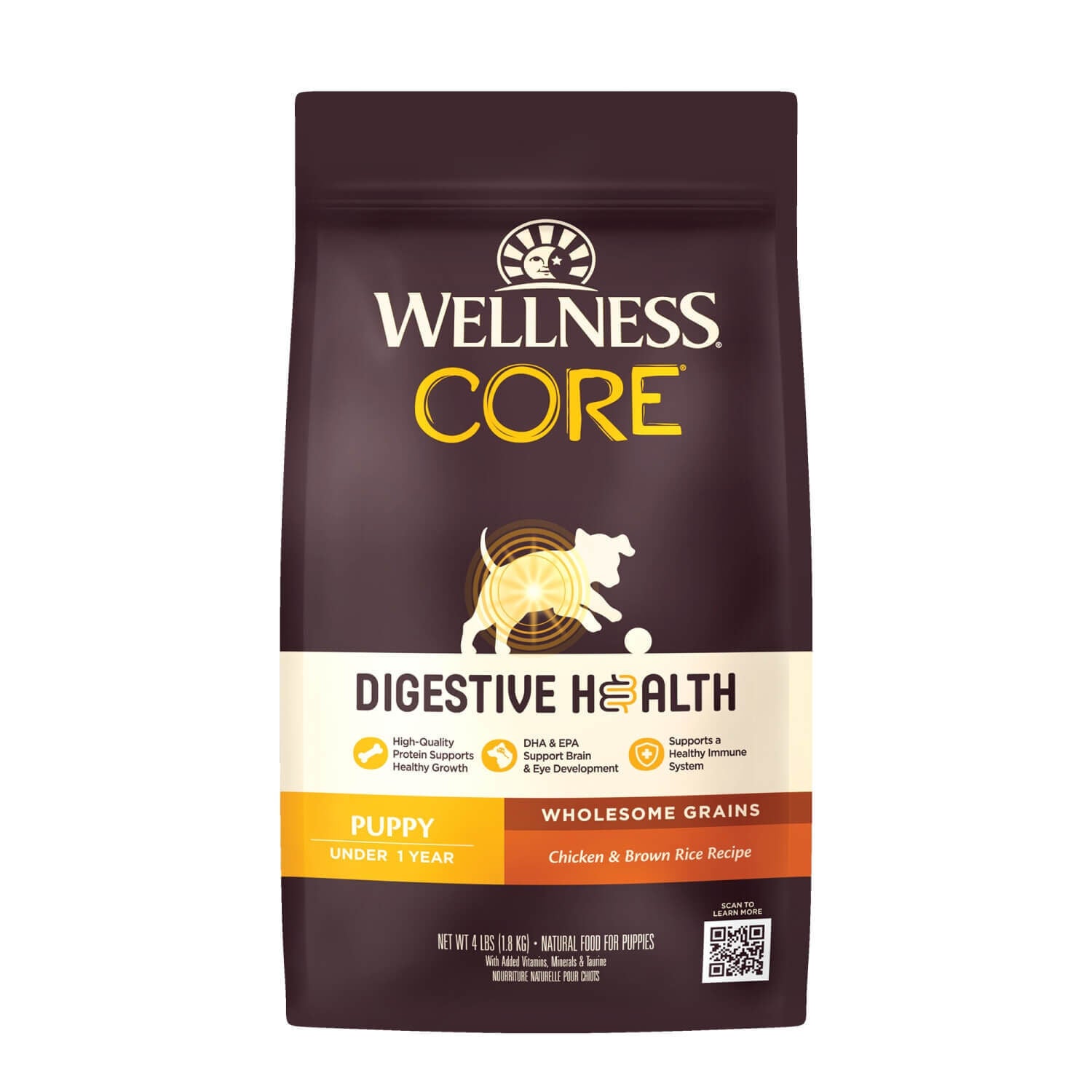 Wellness Core Digestive Health Puppy Chicken With Grains Dry Dog