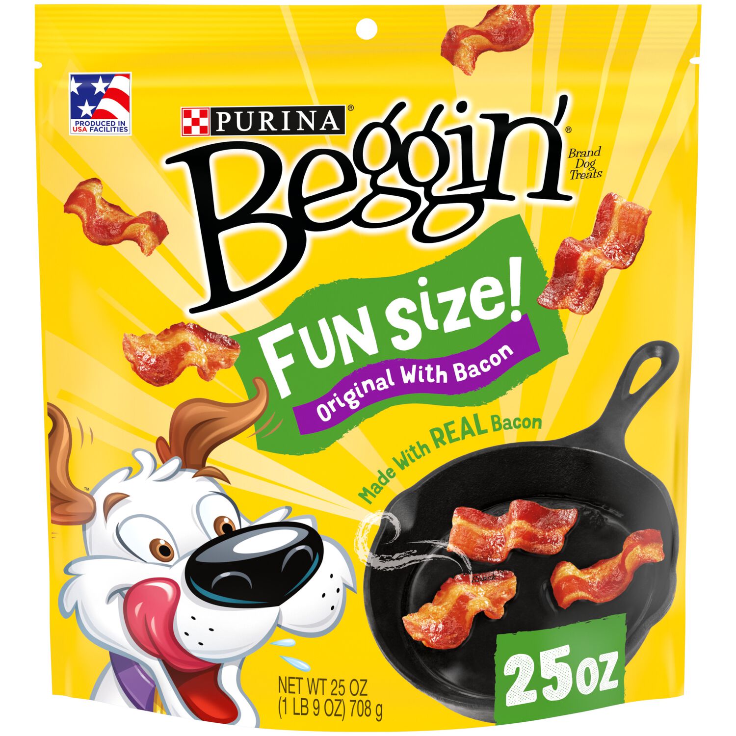 Purina Beggin&rsquo; Strips Fun Size Original Bacon Flavor Dog Treats