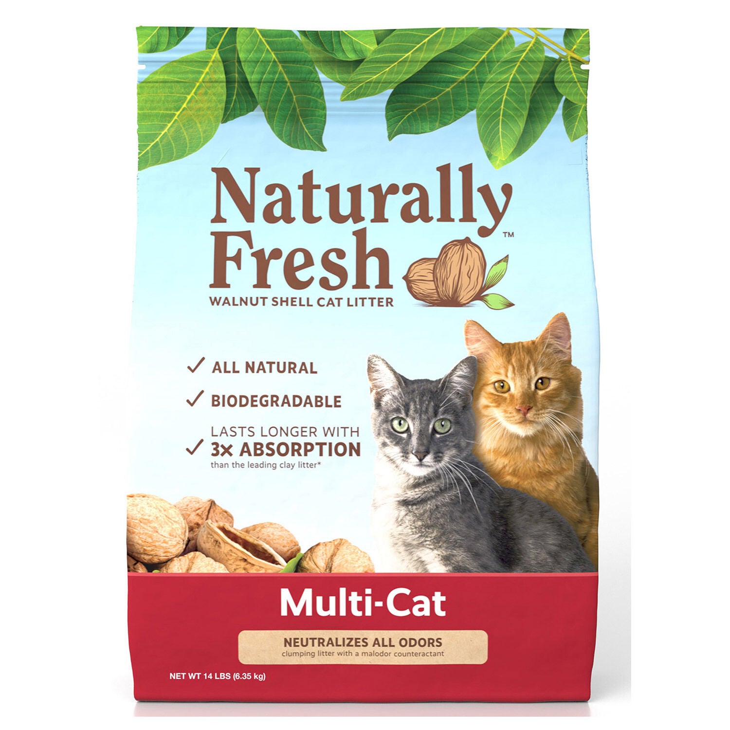 Naturally Fresh Mullti-Cat Quick Clumping Natural Cat Litter