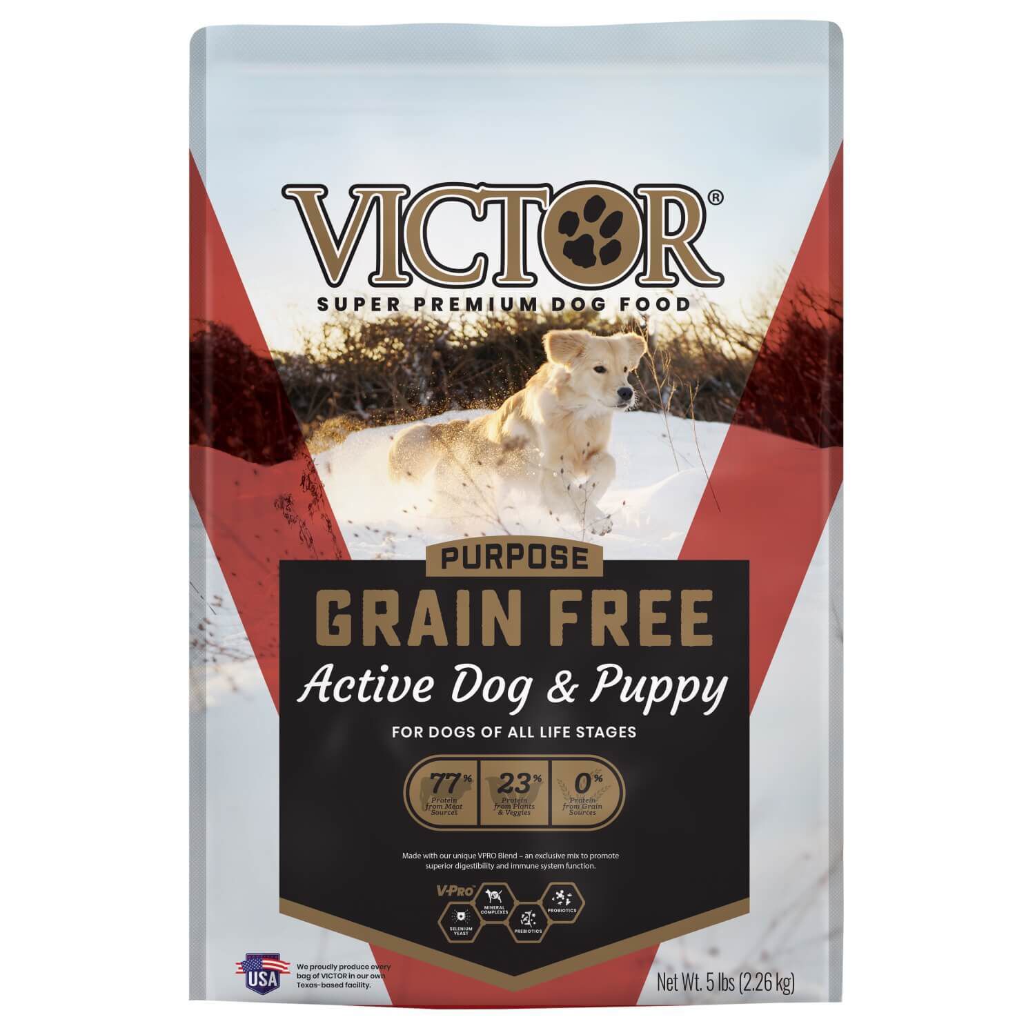 Victor dog food blue bag cheap