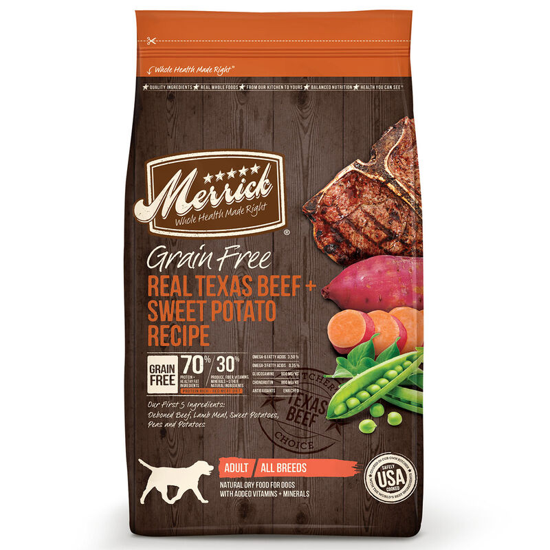 Grain Free Real Texas Beef + Sweet Potato Recipe Dog Food image number 1