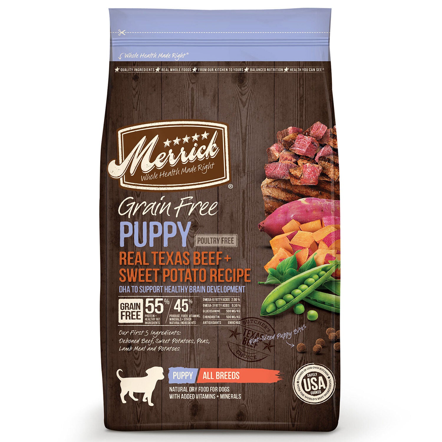 Merrick Puppy Food Real Beef And Sweet Potato Grain Free Dry Dog Food