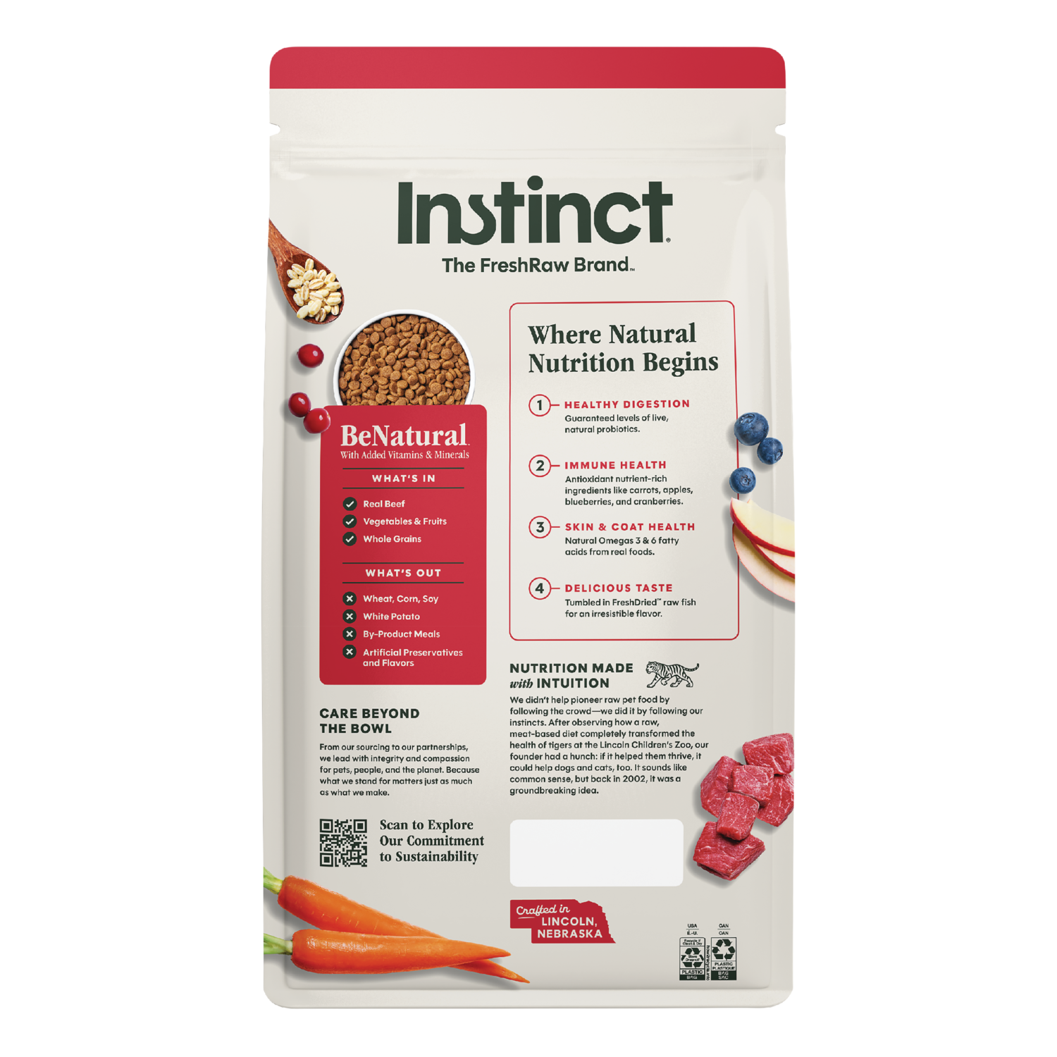 Instinct Be Natural Beef & Barley Recipe Dry Dog Food, 4.5-Lb Bag