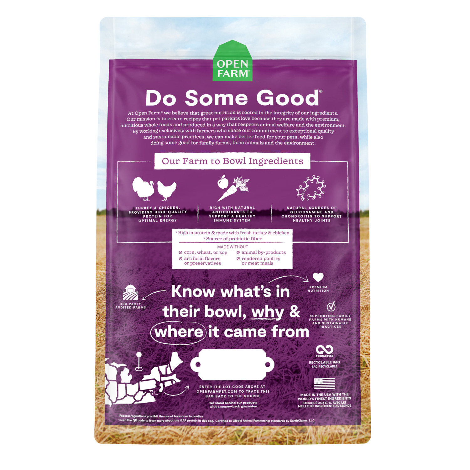 Open Farm Senior Grain Free Dry Dog Food, 22L-Lb Bag