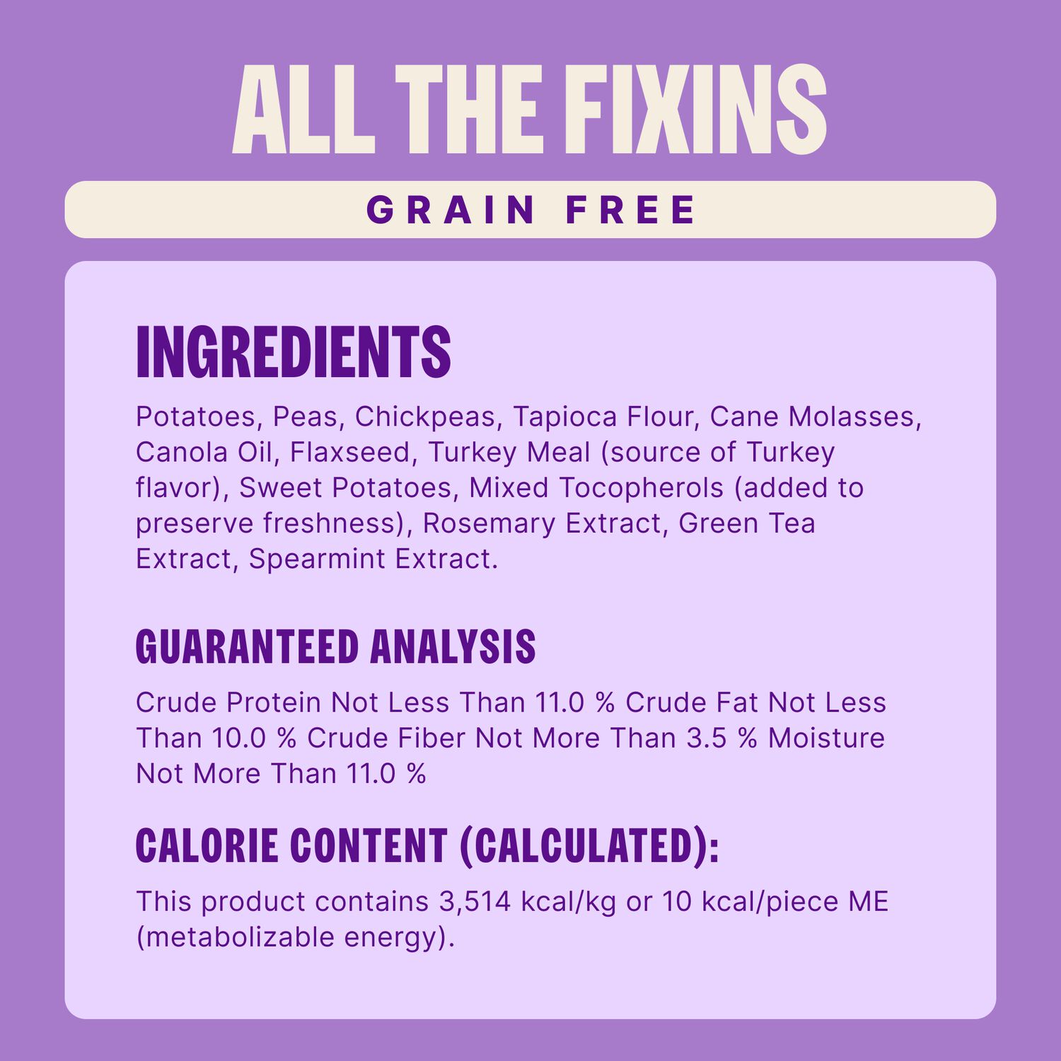 Old Mother Hubbard By Wellness All The Fixins Grain-Free Crunchy Biscuits Dog Treats, Turkey & Sweet Potato, 16-Oz