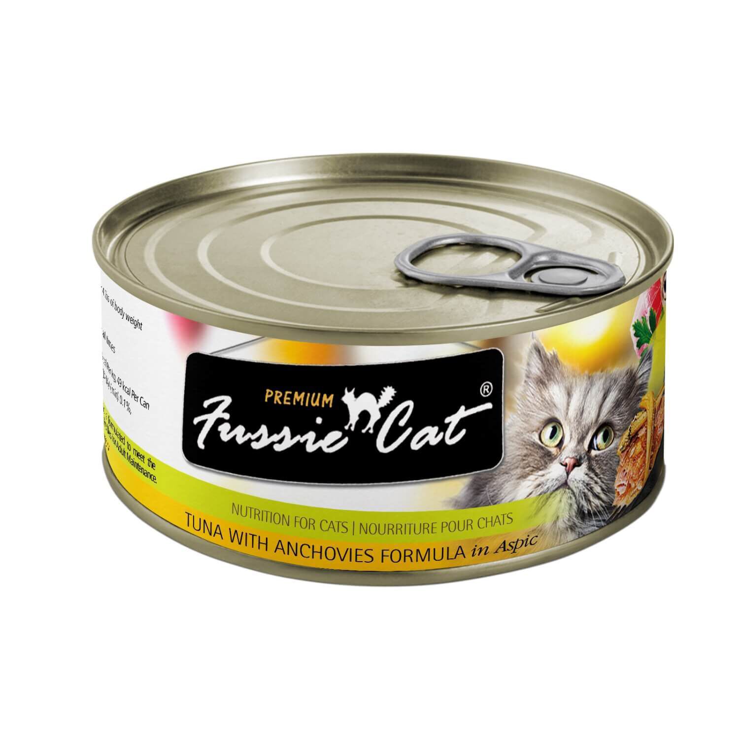 Fussie Cat Premium Tuna With Anchovies In Aspic Canned Cat Food