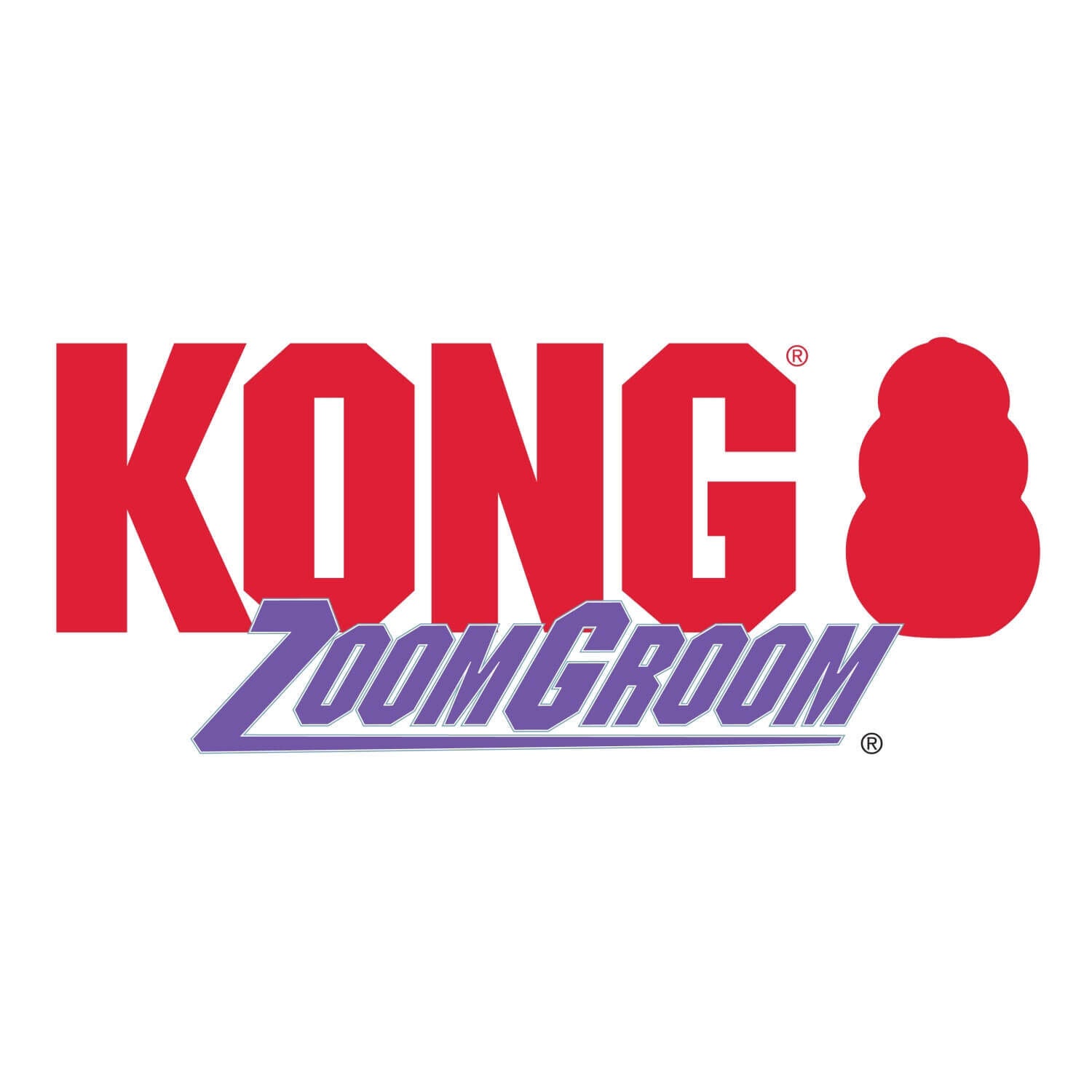 Kong Dog Zoomgroom&reg; Dog Grooming Brush, Boysenberry