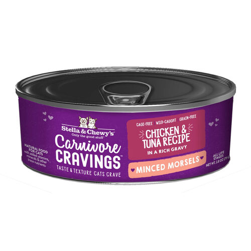 Stella & Chewy'S Carnivore Cravings Minced Morsels Chicken & Tuna Recipe Wet Cat Food
