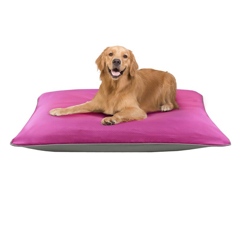 Reversible Pet Pillow - Pink/Grey image number 1