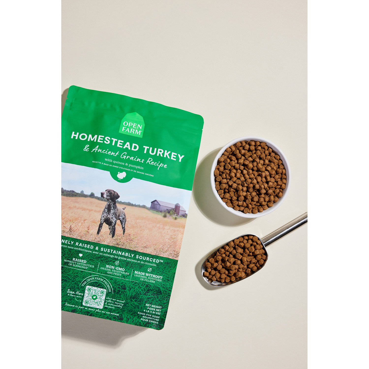 Open Farm Homestead Turkey And Ancient Grains Dry Dog Food, 22Lb