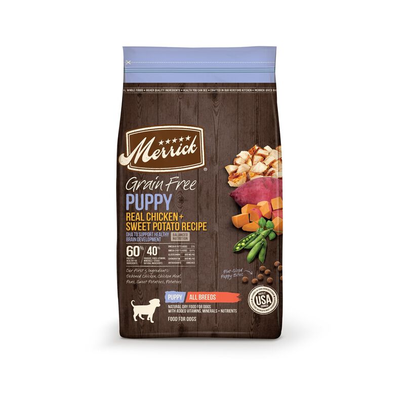 Merrick Grain Free Puppy Real Chicken + Sweet Potato Recipe Dog Food image number 1