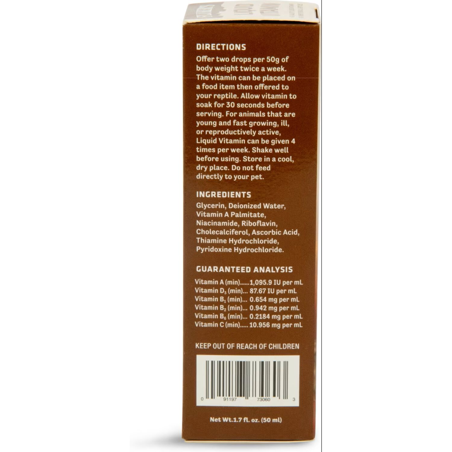 Fluker's Liquid Vitamin Concentrate Reptile Supplement, 1.7-Oz