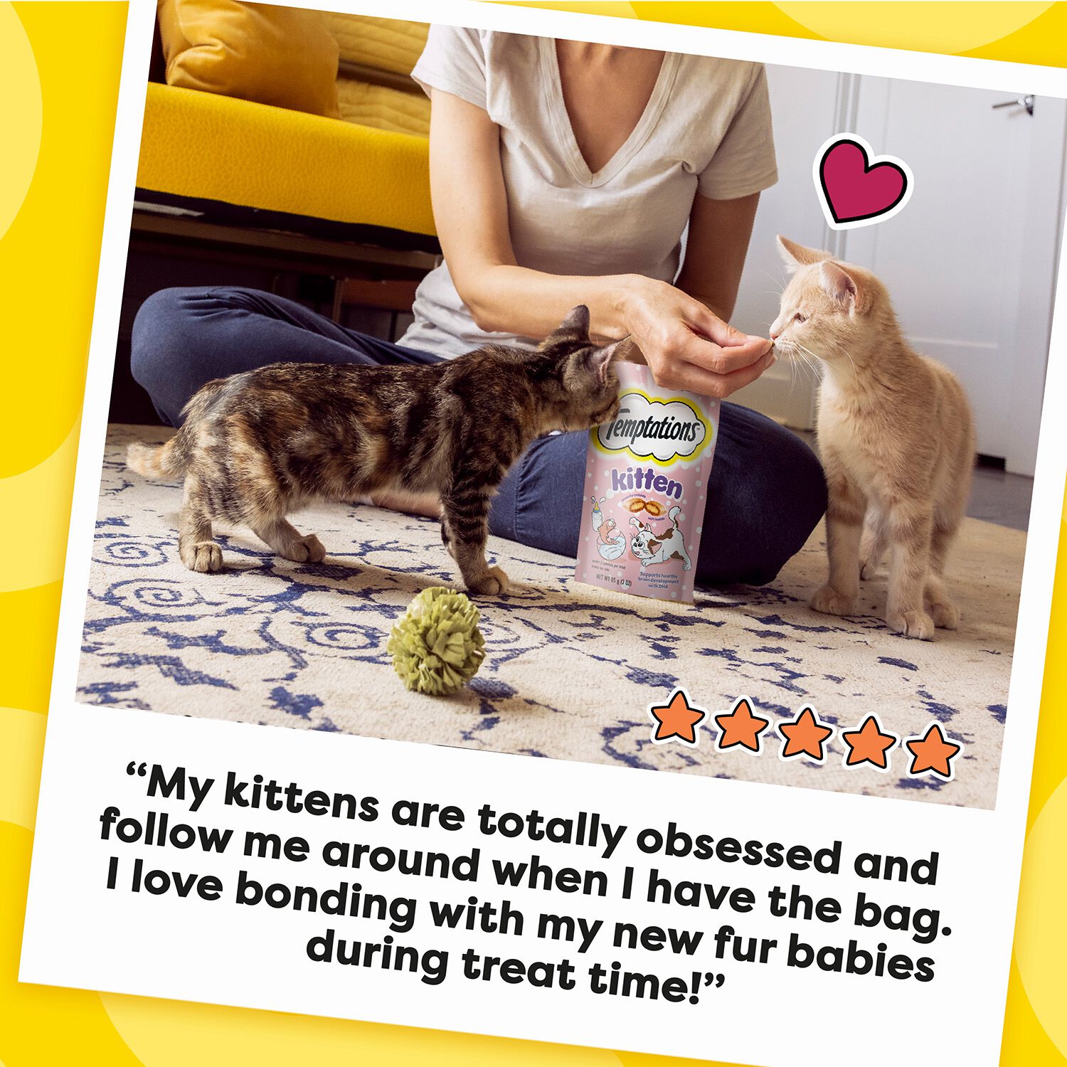 Temptations Kitten Crunchy And Soft Salmon & Dairy Flavor Cat Treats, 3-Oz