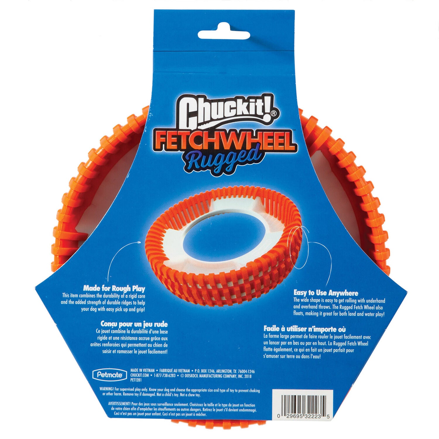 Chuckit! Rugged Fetch Wheel Dog Toy, Assorted Colors