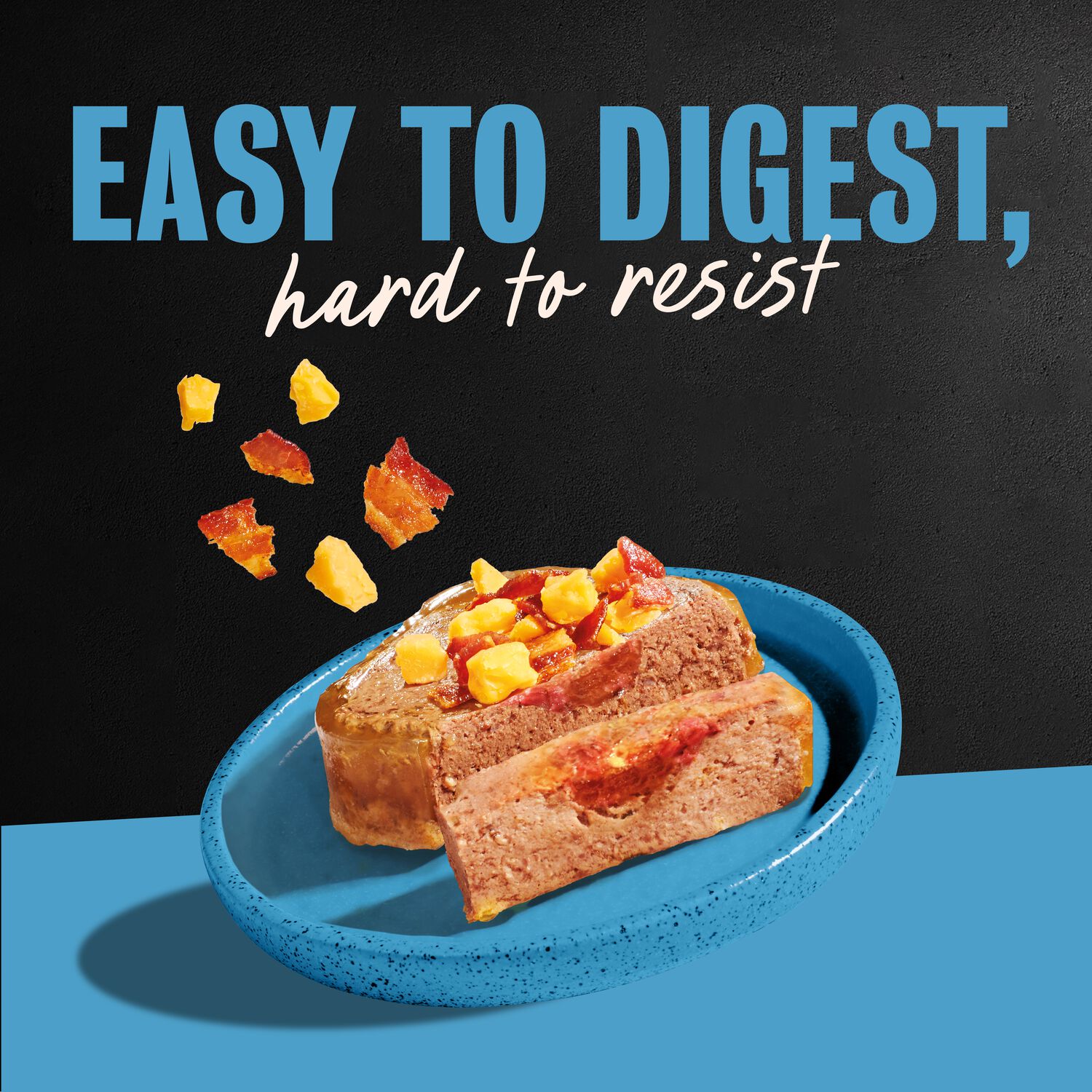 Cesar Loaf & Topper Rotisserie Dog Wet Food, Chicken Flavor With Bacon & Cheese, 3.5-Oz