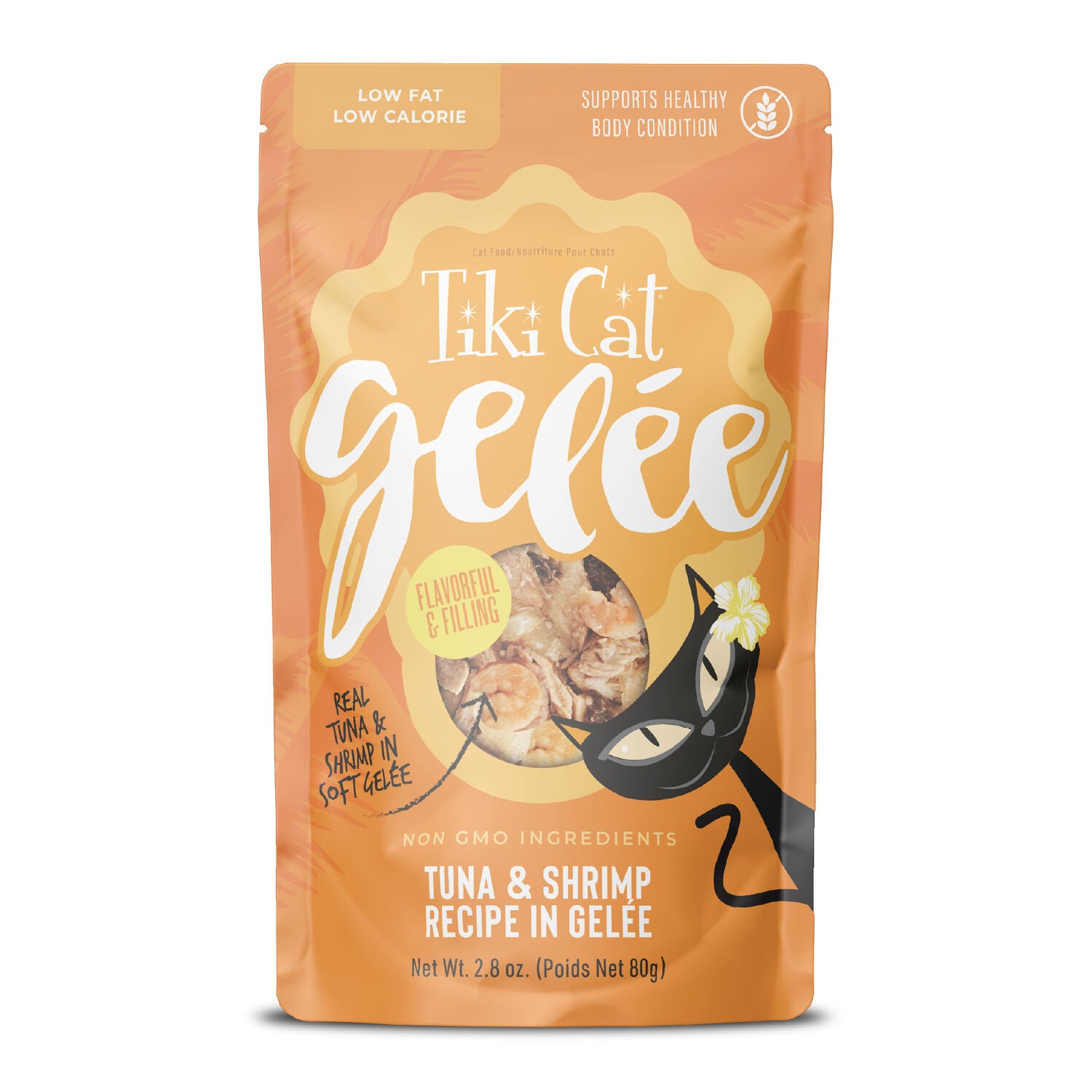 Tiki Cat Gelee Wet Cat Food, Tuna & Shrimp, 2.8 Oz. Pouch