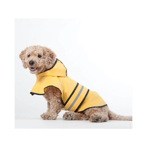 Fashion Pet Rainy Days Slicker Dog Raincoat - Yellow