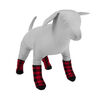 Red Poly Buffalo Plaid Socks thumbnail number 1