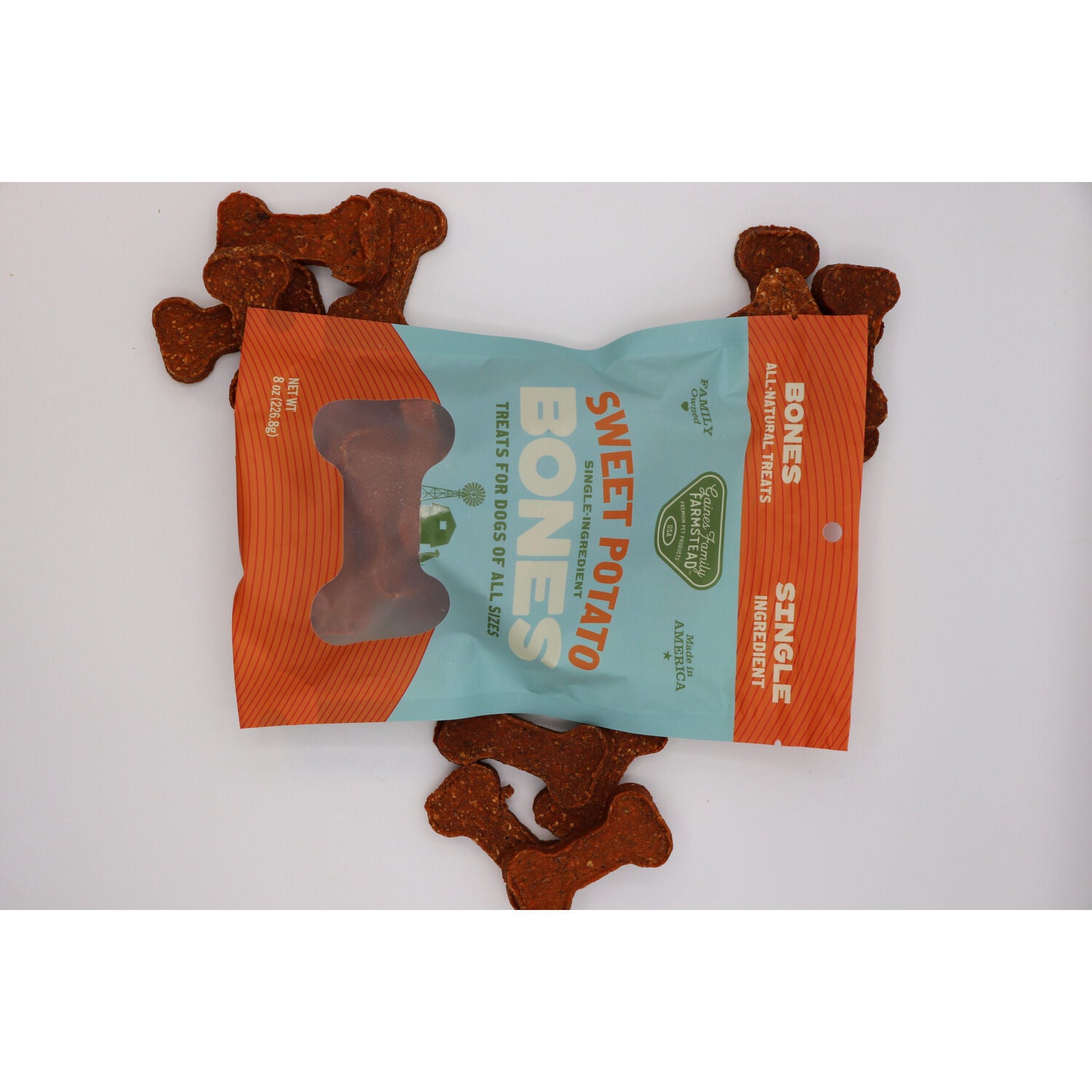 Gaines Family Farmstead Sweet Potato Bones Dog Treats, 14-Oz