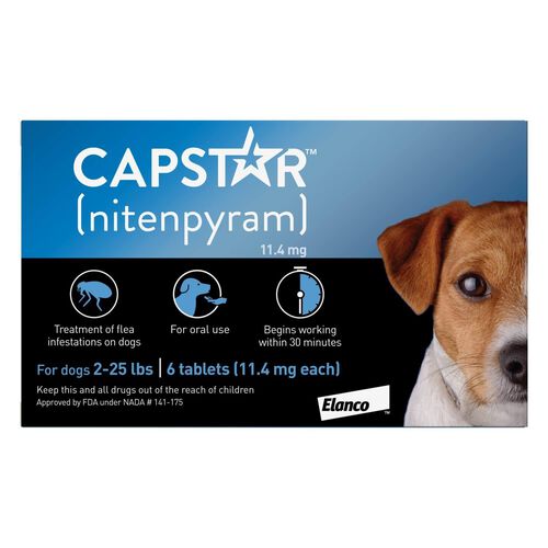 Capstar Flea Oral Treatment For Dogs, 2 25 Lbs