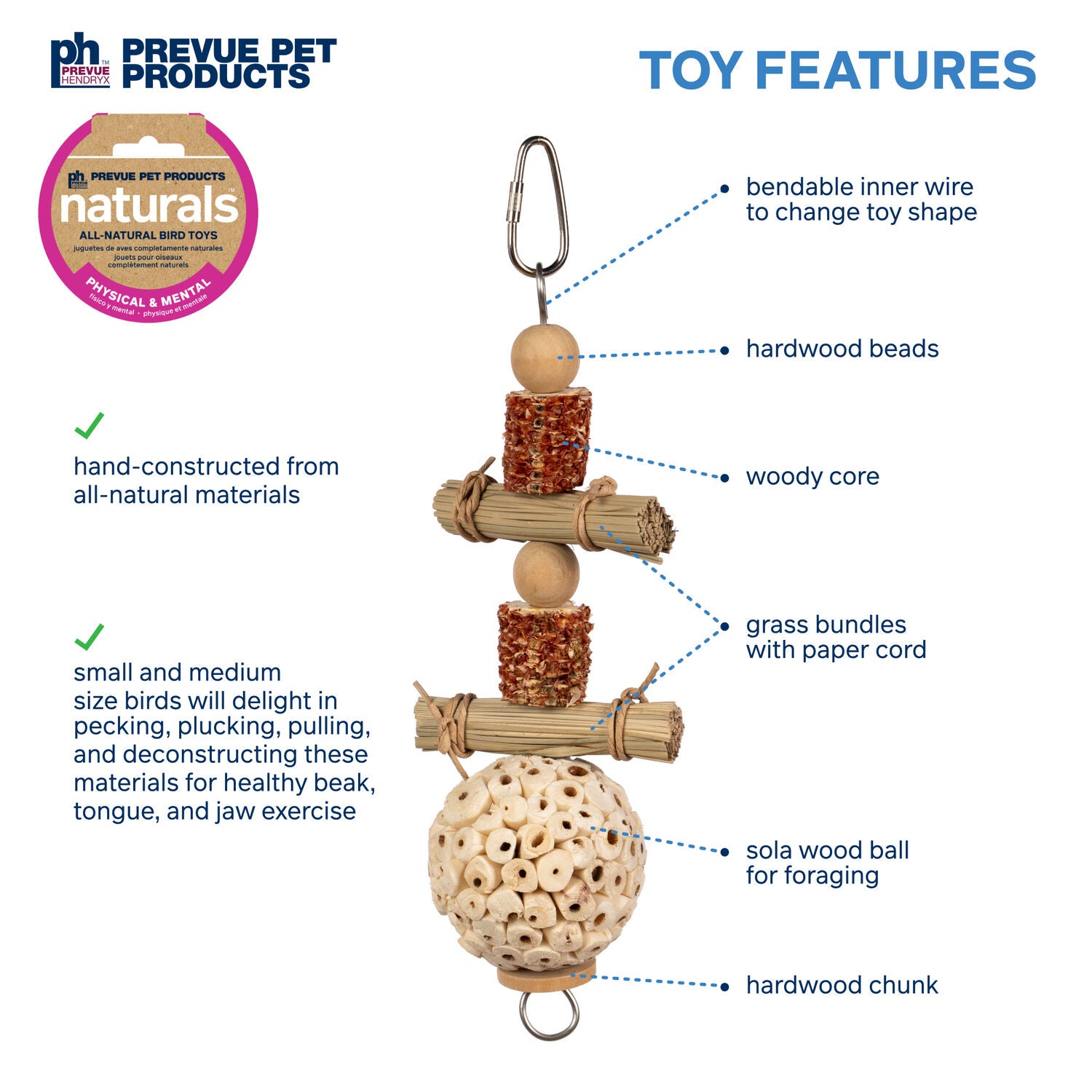 Prevue Pet Products Lunchin' Logs Enrichment Bird Toy