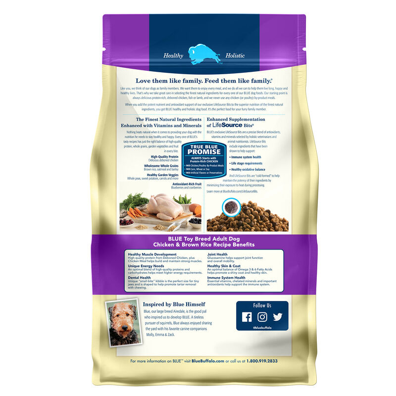Life Protection Formula Toy Breed Adult Chicken & Brown Rice Recipe Dog Food image number 2