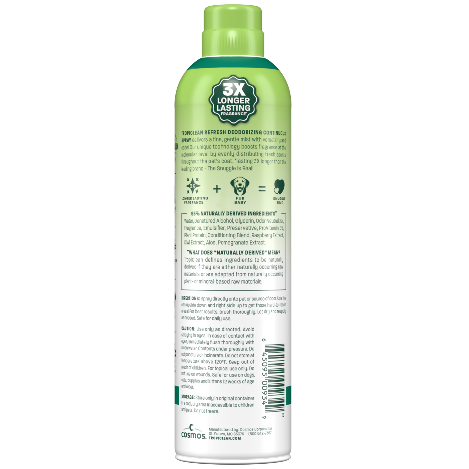 Tropiclean Watermelon Dog & Cat Deodorizing Mist Spray, 10-Oz