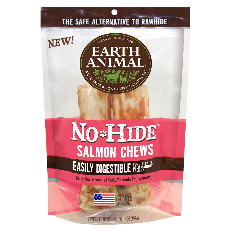 No Hide Wild Caught Salmon Natural Rawhide Alternative Dog Chews 2 Pack image number 1