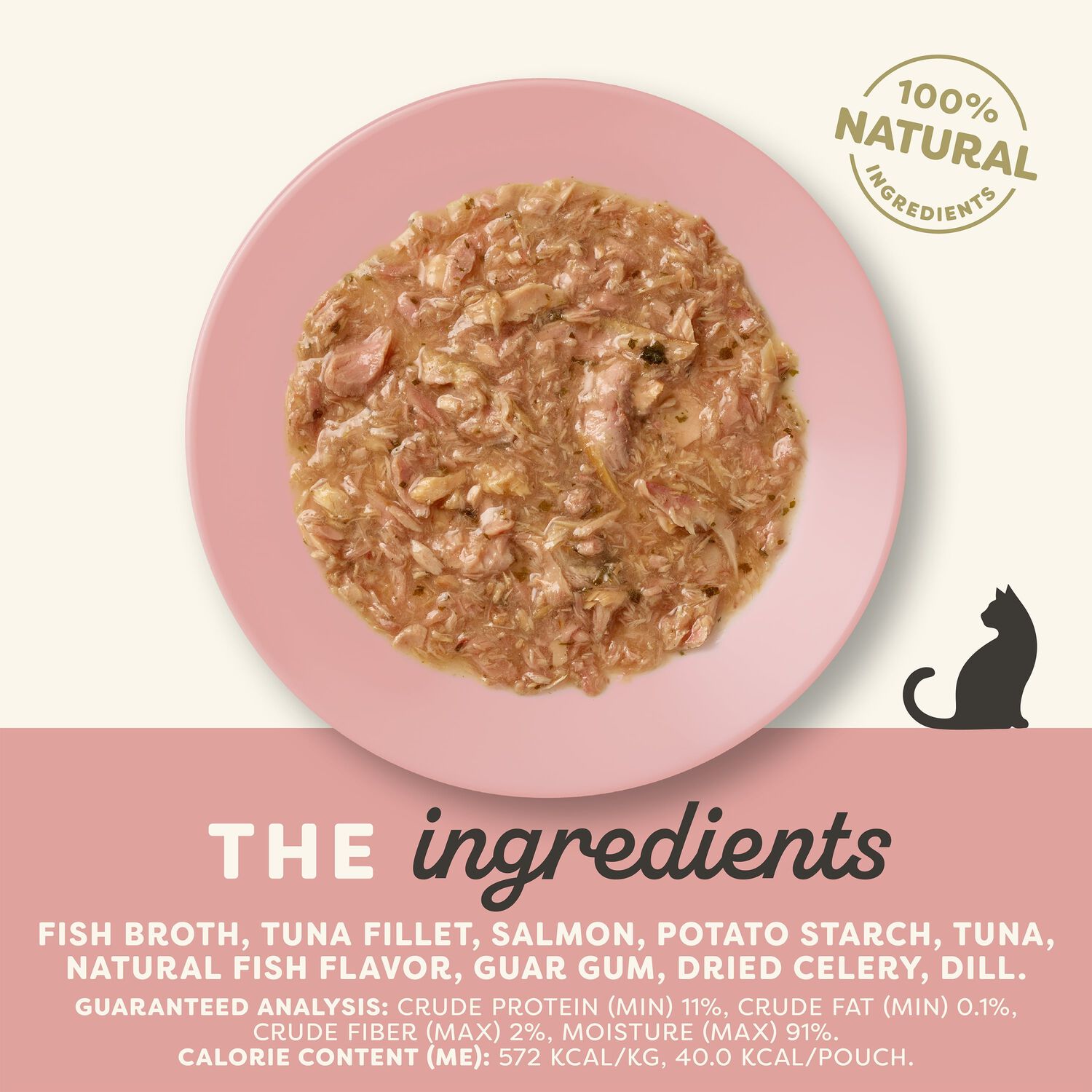 Applaws&trade; Natural Wet Cat Food, Tuna Flakes With Salmon In Gravy, 2.47-Oz
