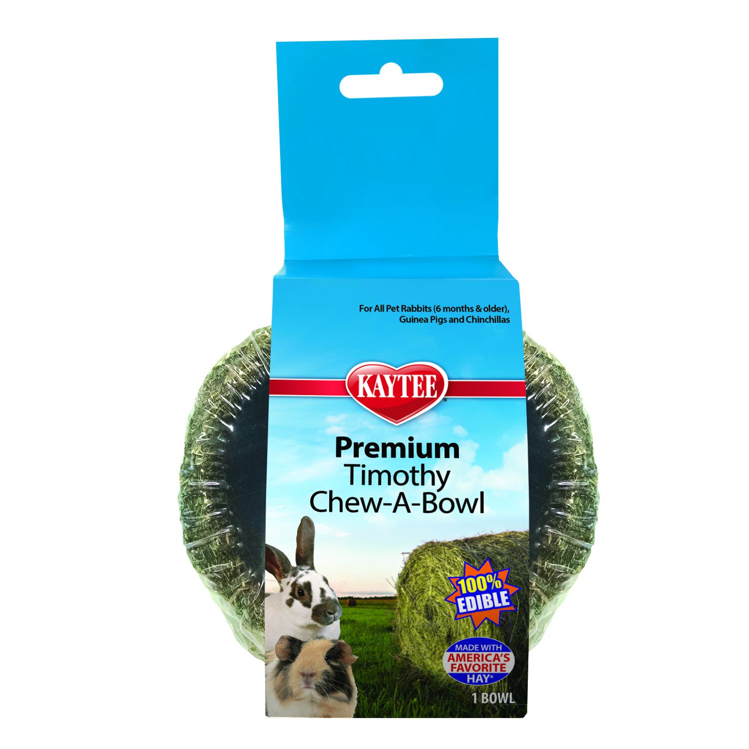 Kaytee Premium Timothy Chew-A-Bowl Small Animal Edible Bowl