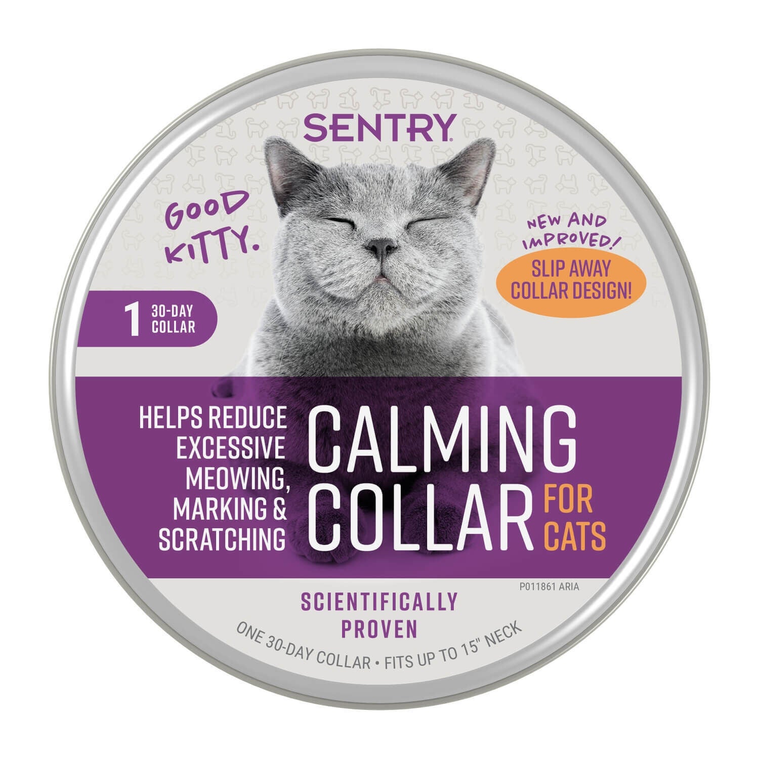 Sentry Calming Cat Collar, One Size, 1 Each | 1 ea - 15 pk | Pet Supermarket