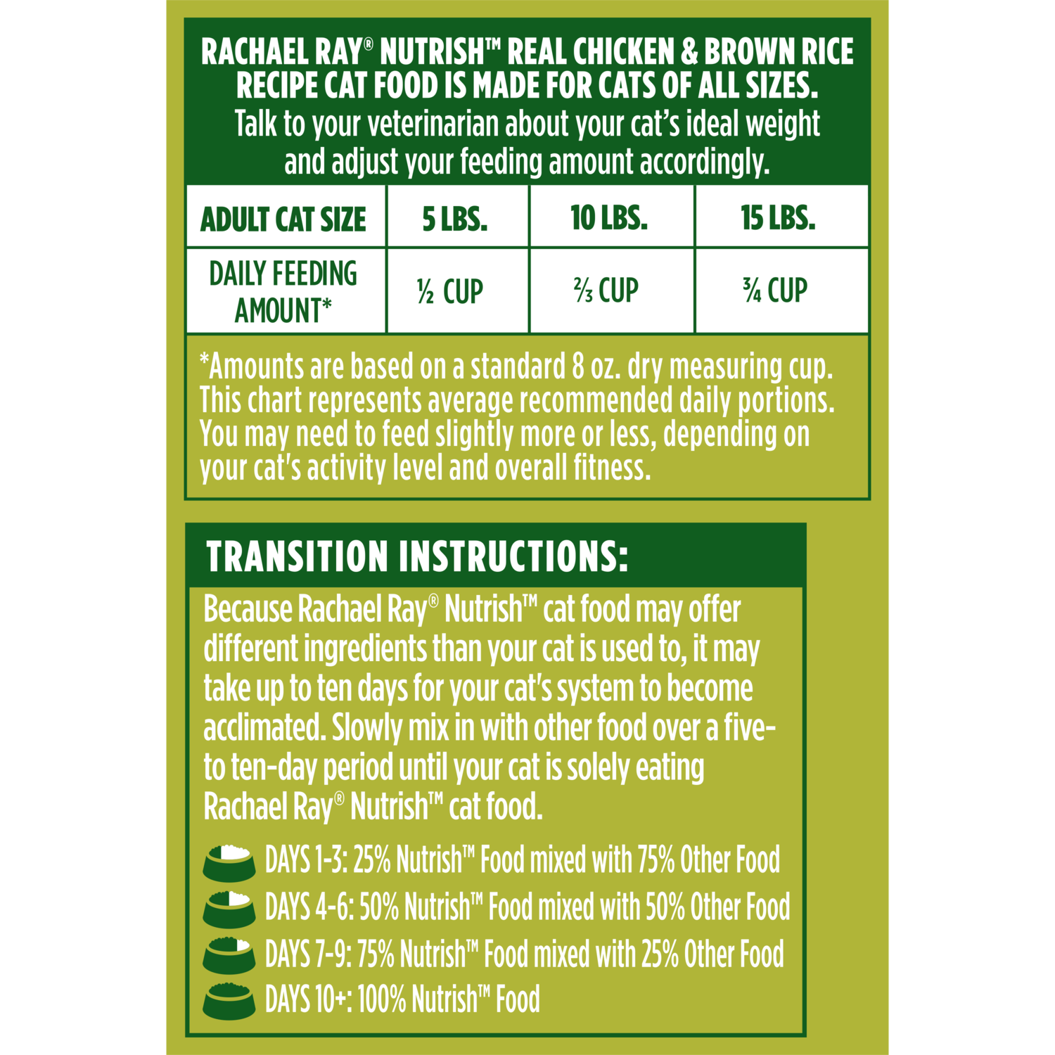 Rachael Ray Nutrish Natural Premium Dry Cat Food, Chicken & Brown Rice Recipe, 6-Lb Bag