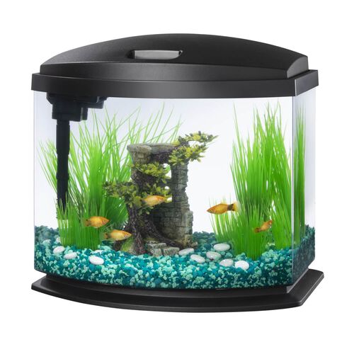 Aqueon Led Mini Bow Deskto Fish Aquarium Kit With Smart Clean Technology