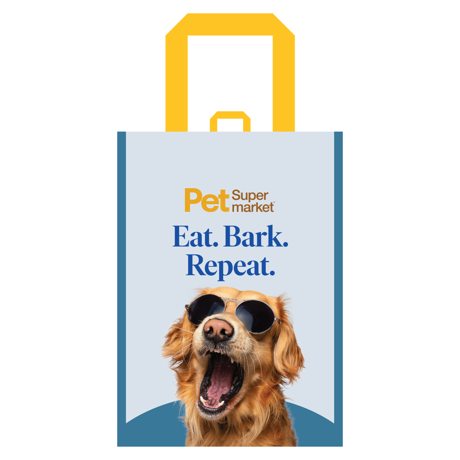Pet Supermarket Reusable Shopping Bag, Cool Dog