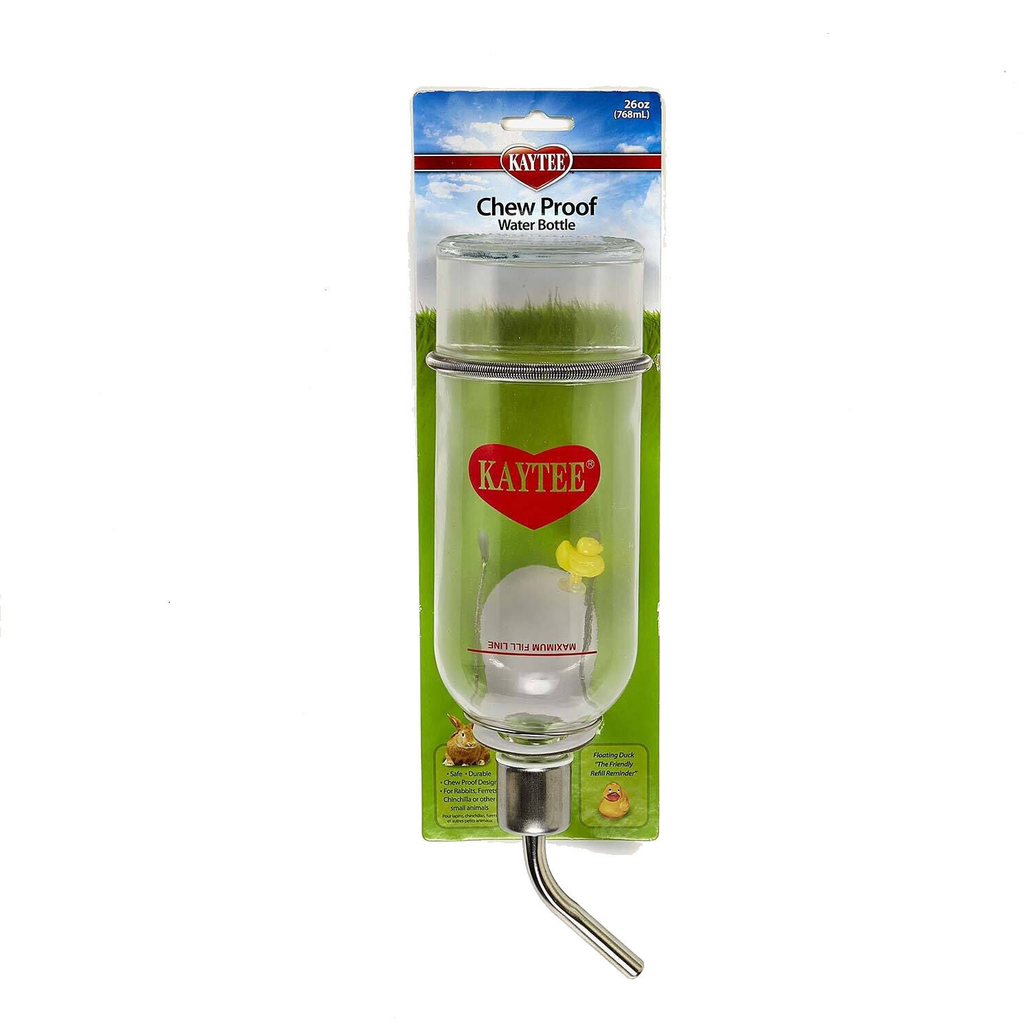 Kaytee Chew-Proof Water Bottle 6/6Mpk 26Oz For Small Animals