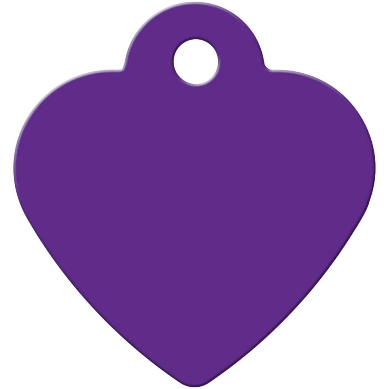 Id-Spot Quick Tag Engravable  Dog Tag, Purple Heart, Small