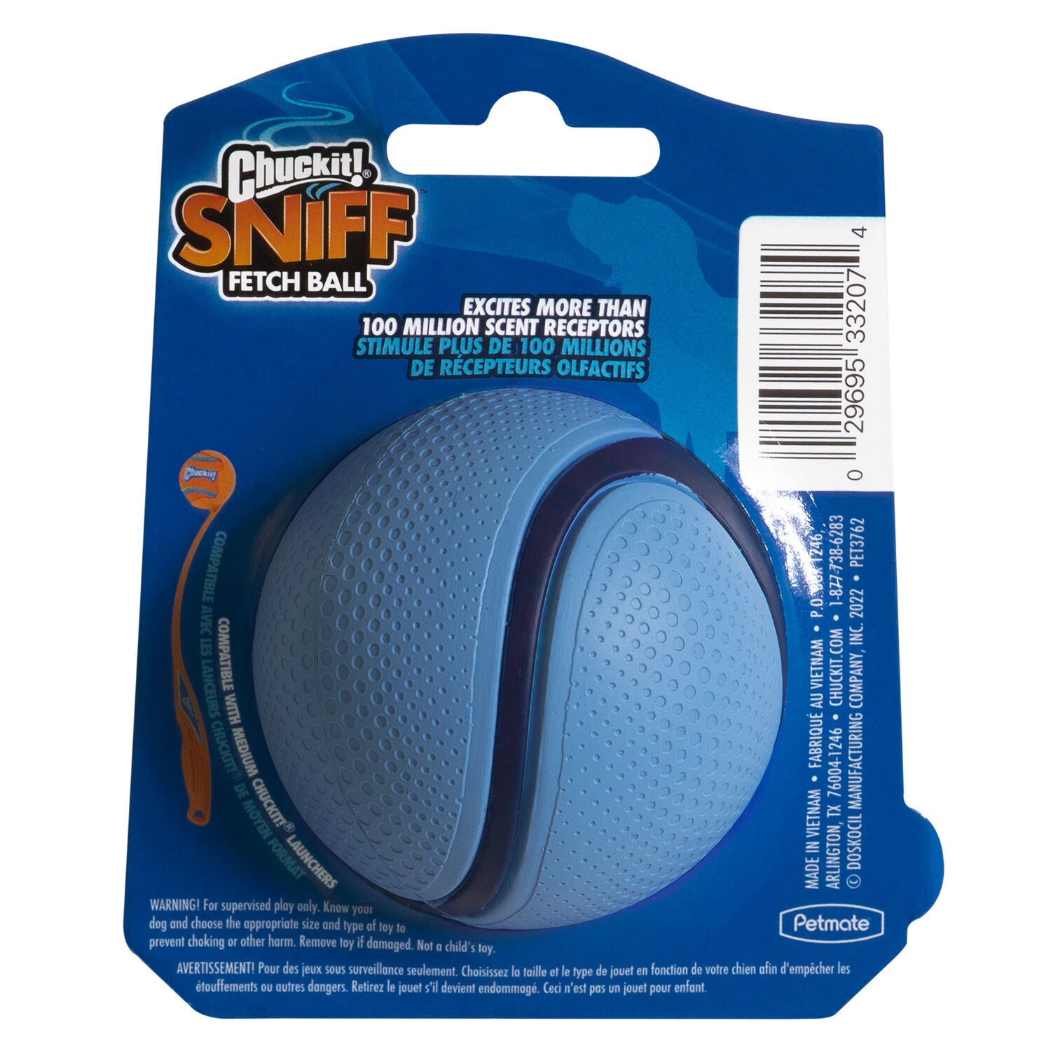 Chuckit! Sniff Fetch Ball Dog Toy, Bacon Scented, Medium