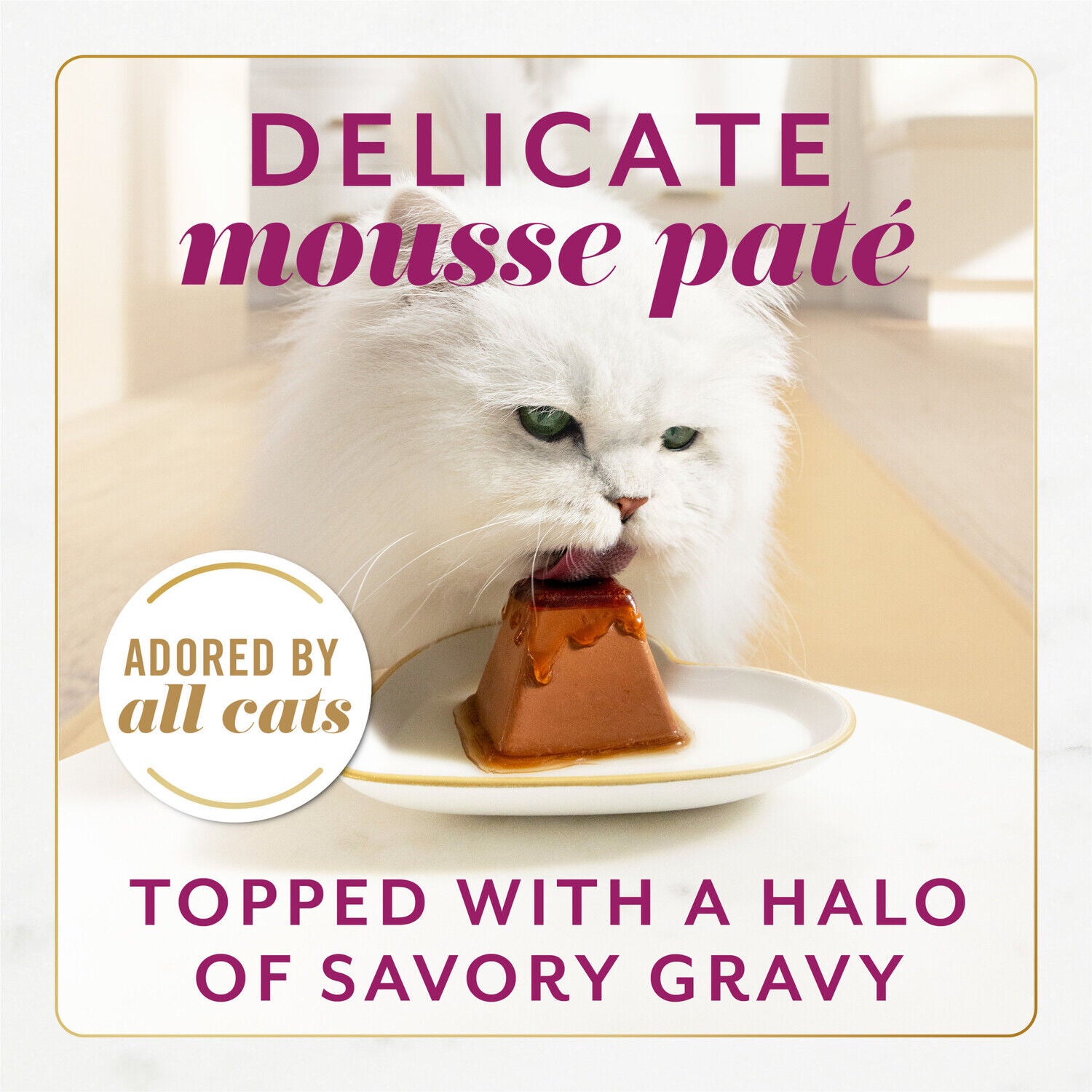 Fancy Feast Gems Pate Wet Cat Food Mousse With Beef And A Halo Of Savory Gravy - 4-Oz, Pack Of 8