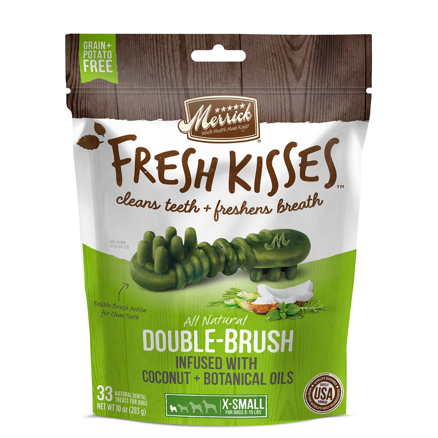 Merrick Fresh Kisses Coconut + Botanical Oils X-Small Dog Treats
