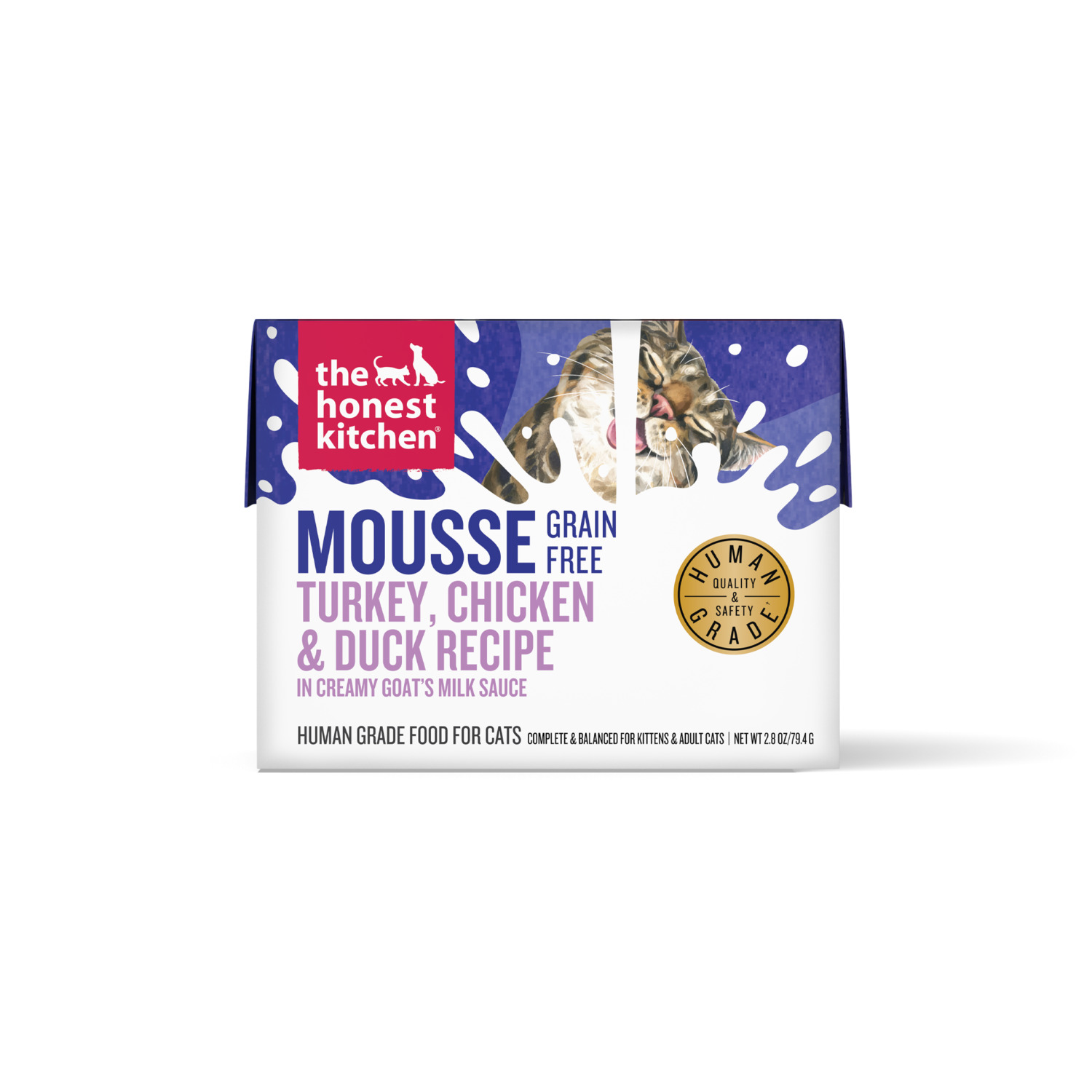 The Honest Kitchen Grain-Free Turkey, Chicken & Duck Recipe In A Creamy Goat's Milk Sauce Mousse Wet Cat Food