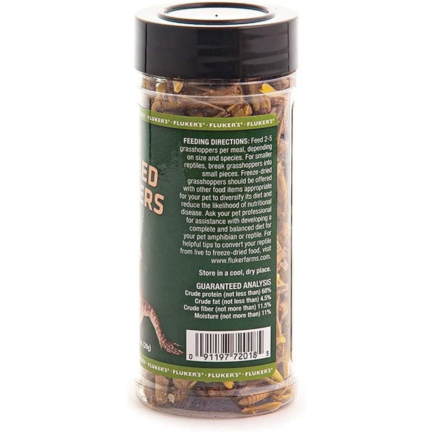 Fluker's Freeze Dried Grasshoppers 1 Oz Reptile Food