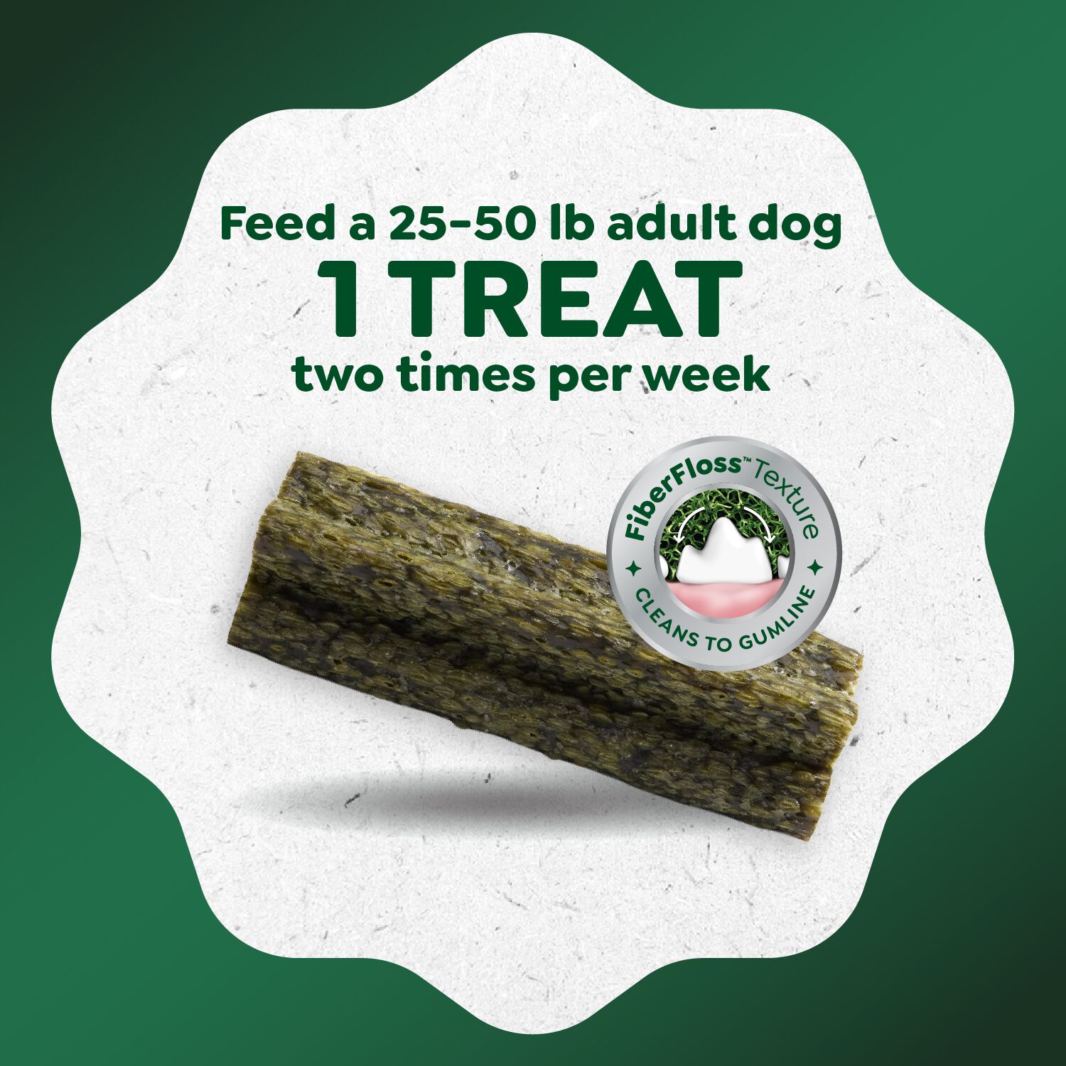 Greenies Deep Clean Original Flavor Regular Size Dental Dog Treats, 5.64 Oz, 2 Count