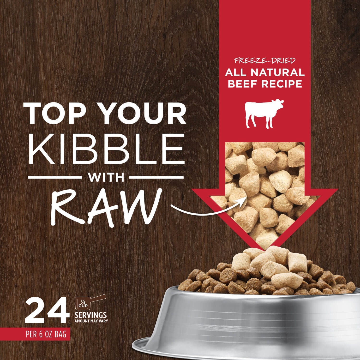 Instinct Freeze-Dried Raw Boost Mixers Grain-Free Beef Recipe Freeze-Dried Dog Food Topper