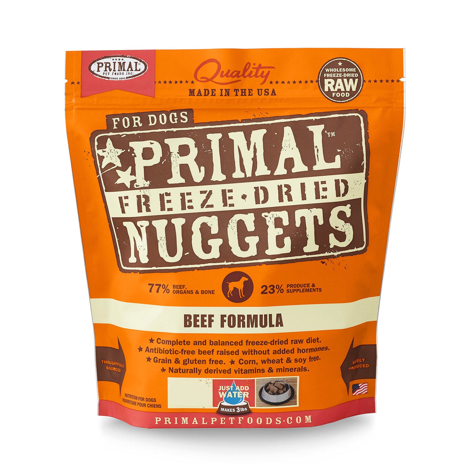 Primal Freeze Dried Beef Formula Dog Food 14oz Pet Supermarket