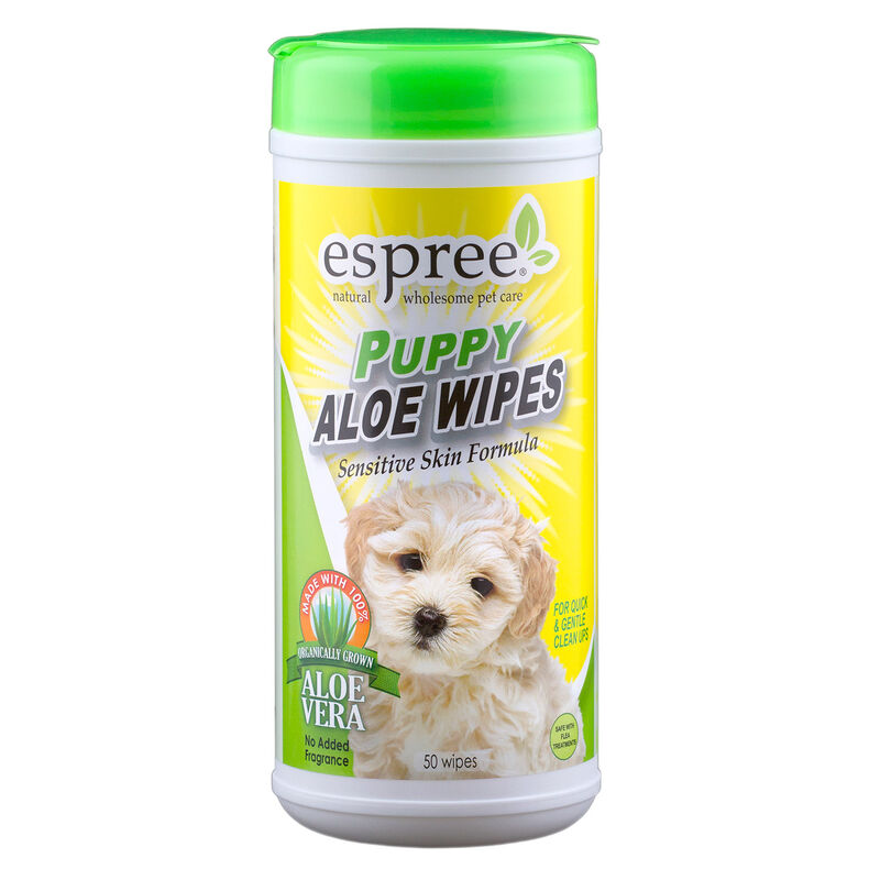 Puppy Aloe Wipes image number 1