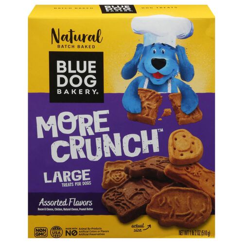 Blue Dog Bakery More Crunch Assorted Flavors Large Dog Treats