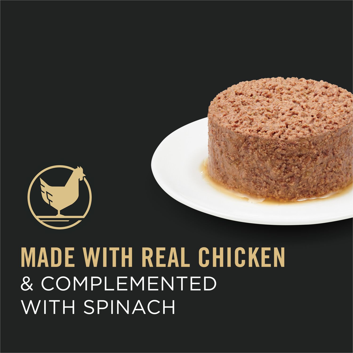 Purina Pro Plan Complete Essentials Chicken And Spinach Entree Classic Pate Wet Cat Food, 5.5-Oz Can 