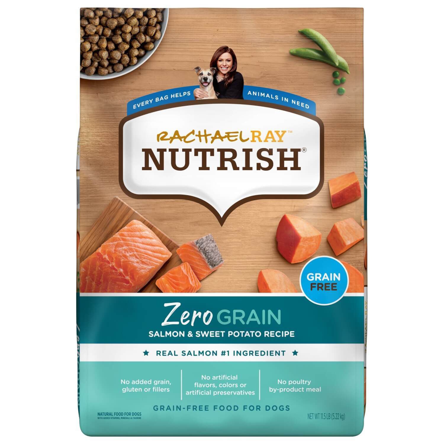 Salmon and potato dry dog food on sale
